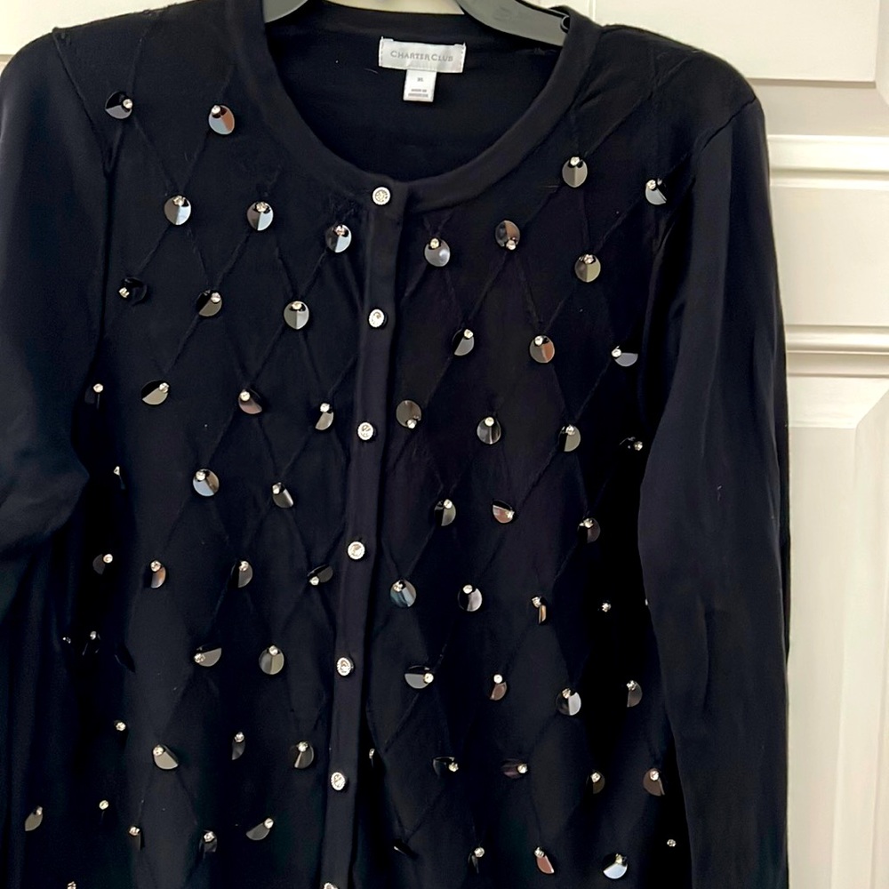 Charter Club black cardigan.